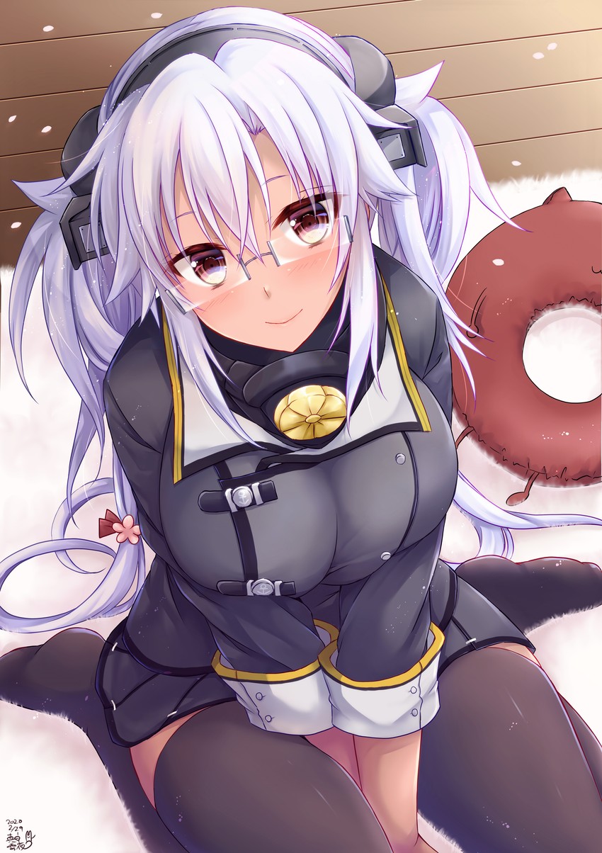musashi, musashi kai ni, and enemy lifebuoy (kantai collection) drawn by mashiro_yukiya