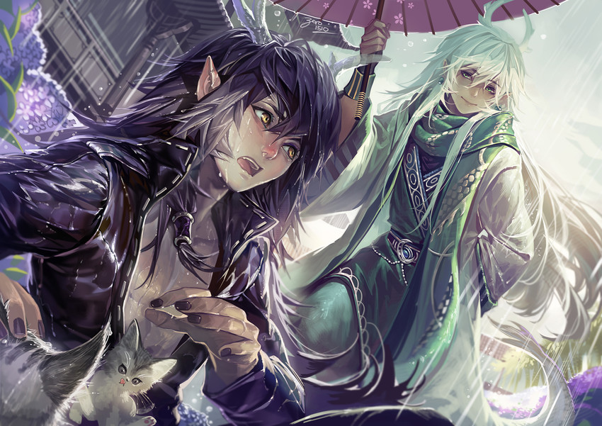 xuan long and qi rui (original) drawn by akizero1510