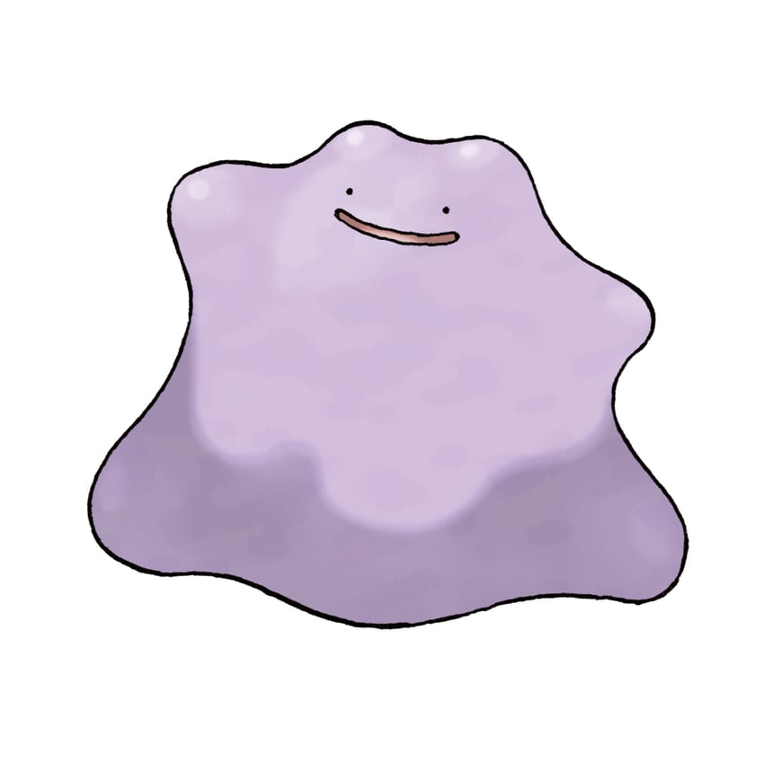 ditto (pokemon and 1 more) drawn by sugimori_ken