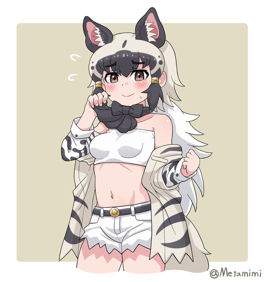striped hyena (kemono friends and 1 more) drawn by metamimi