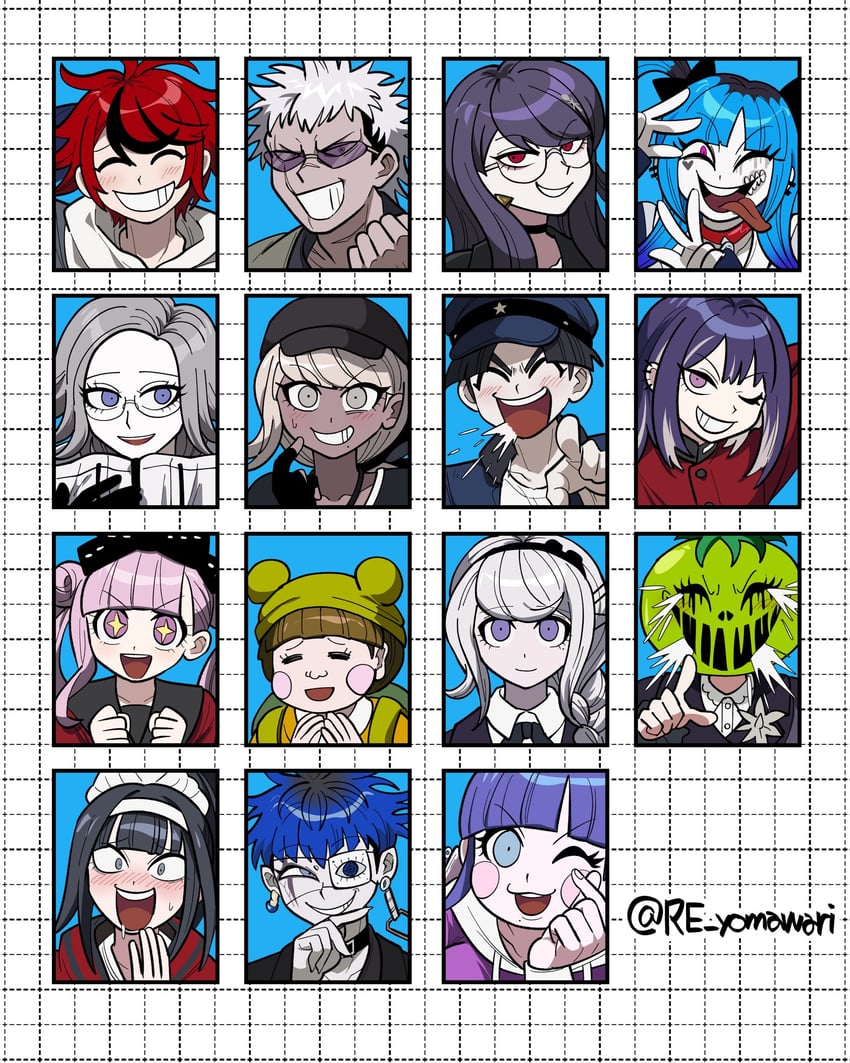 aotsuki eito, sumino takumi, omokage yugamu, tsukumo kako, tsukumo ima, and 10 more (the hundred line -last defense academy-) drawn by furukawa_(yomawari)