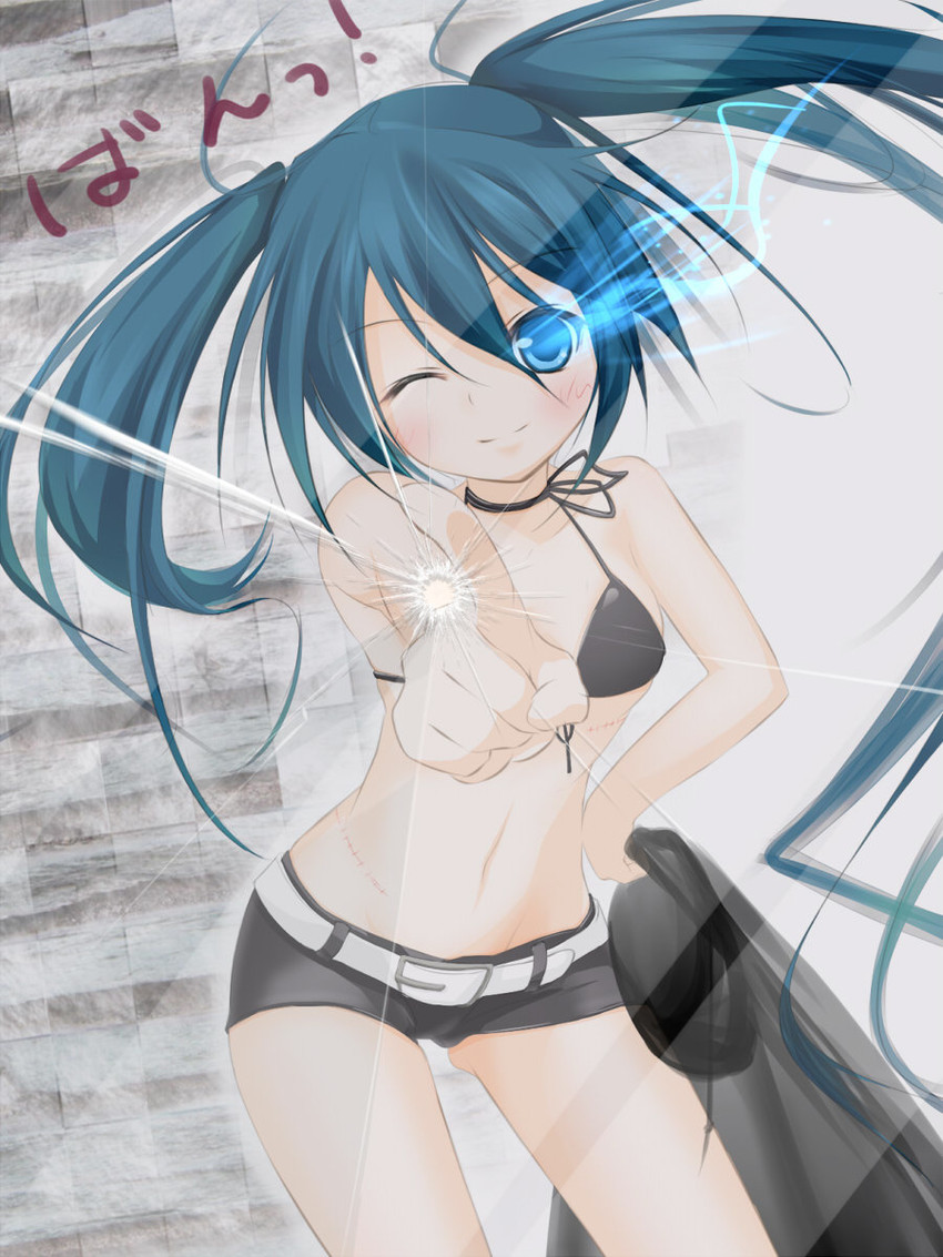 black rock shooter (black rock shooter) drawn by k-asul