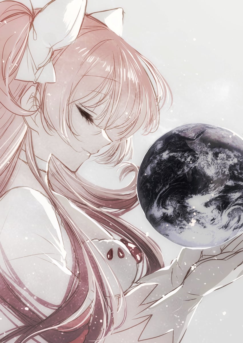 kaname madoka and ultimate madoka (mahou shoujo madoka magica) drawn by misteor