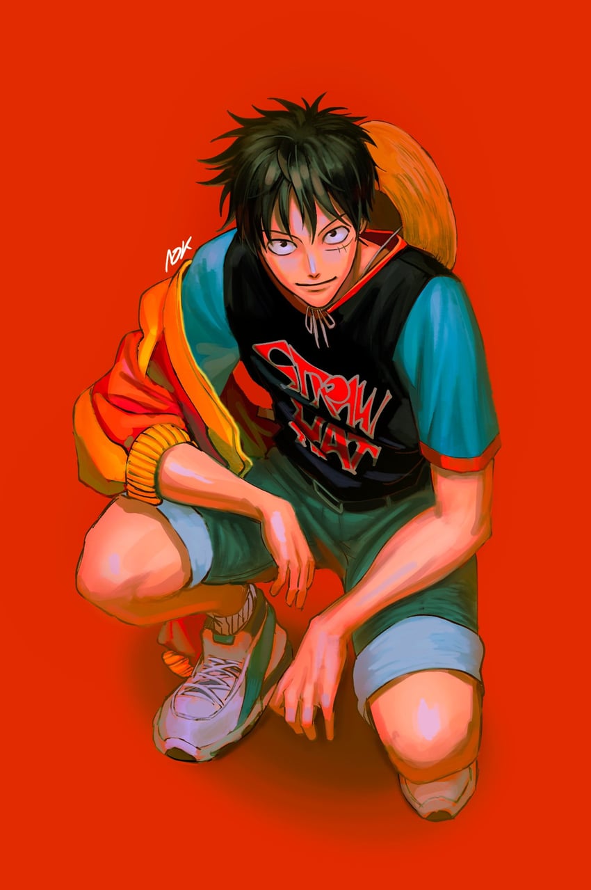 monkey d. luffy (one piece) drawn by nok_(nok_1)