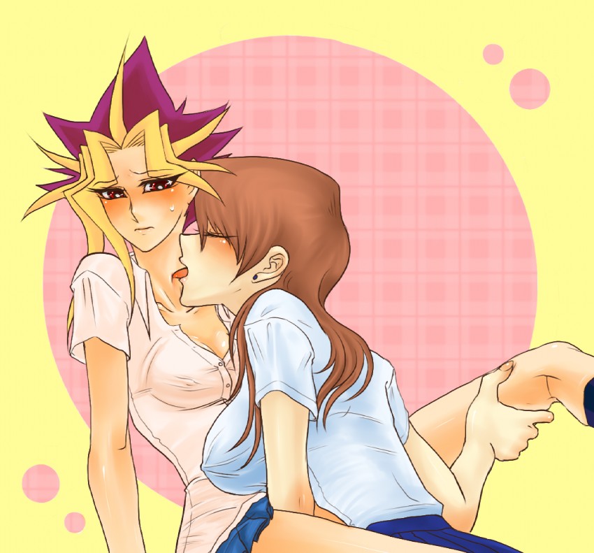 kaiba seto, yami yugi, and atem (yu-gi-oh! and 1 more) drawn by ame_(saba_no_misoni)