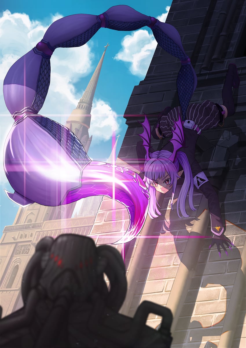 manticore and emperor's blade (arknights) drawn by zhicai