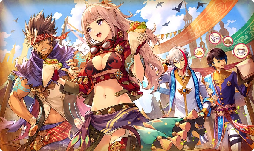 ankh, ryle, carla, and balt (ta ga tame no alchemist)