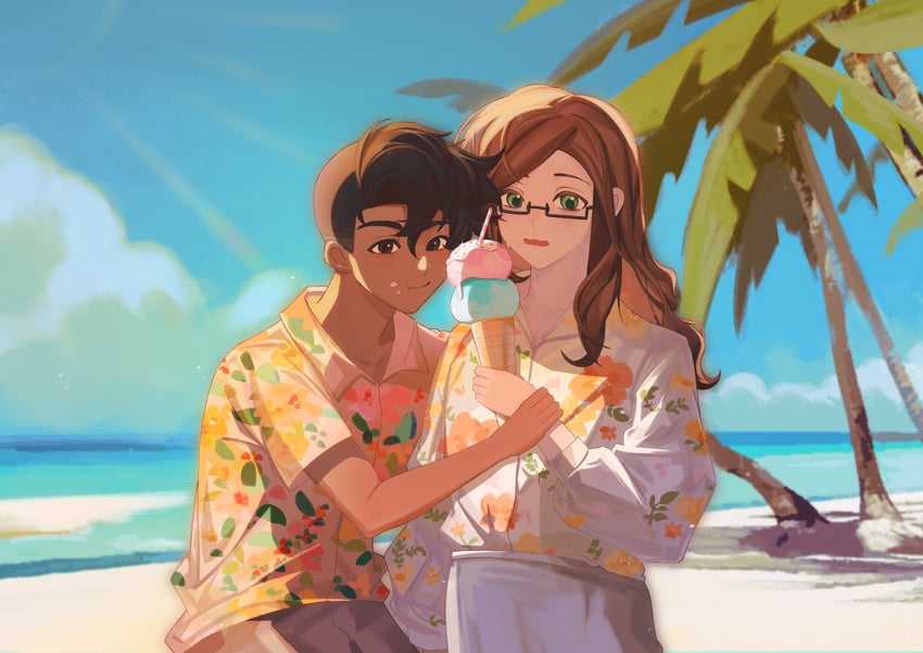 badboyhalo and skeppy (real life and 1 more) drawn by cihuabinggan