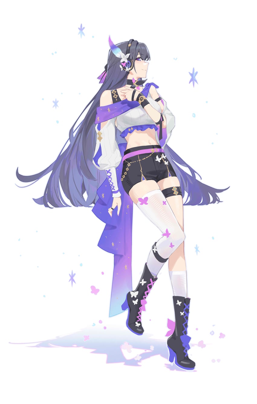 raiden mei (honkai and 1 more) drawn by pmg