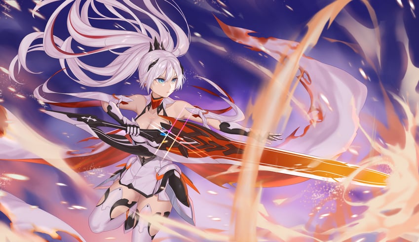 kiana kaslana (honkai and 1 more) drawn by l.kili