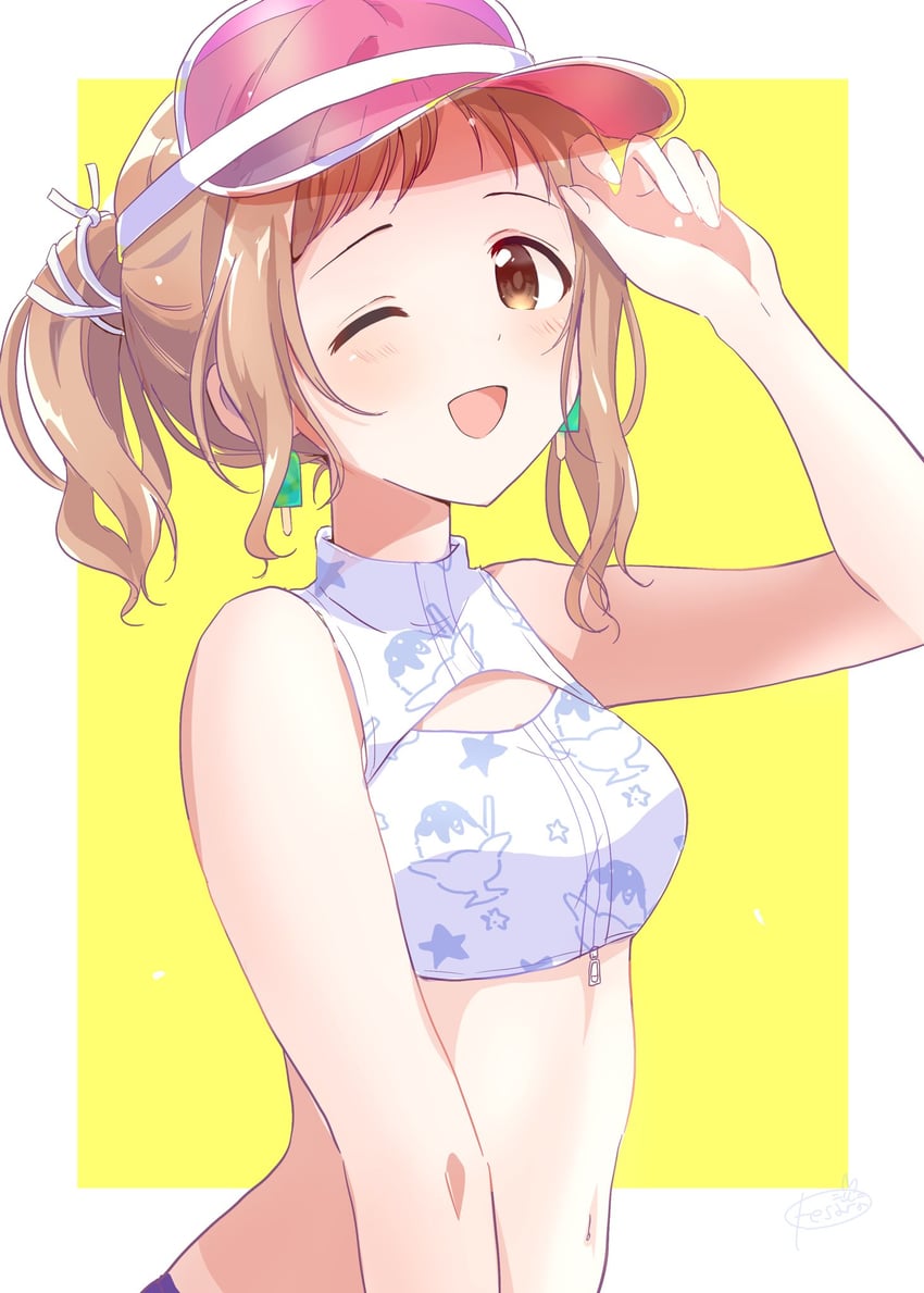 sakuragi mano (idolmaster and 1 more) drawn by potesara888
