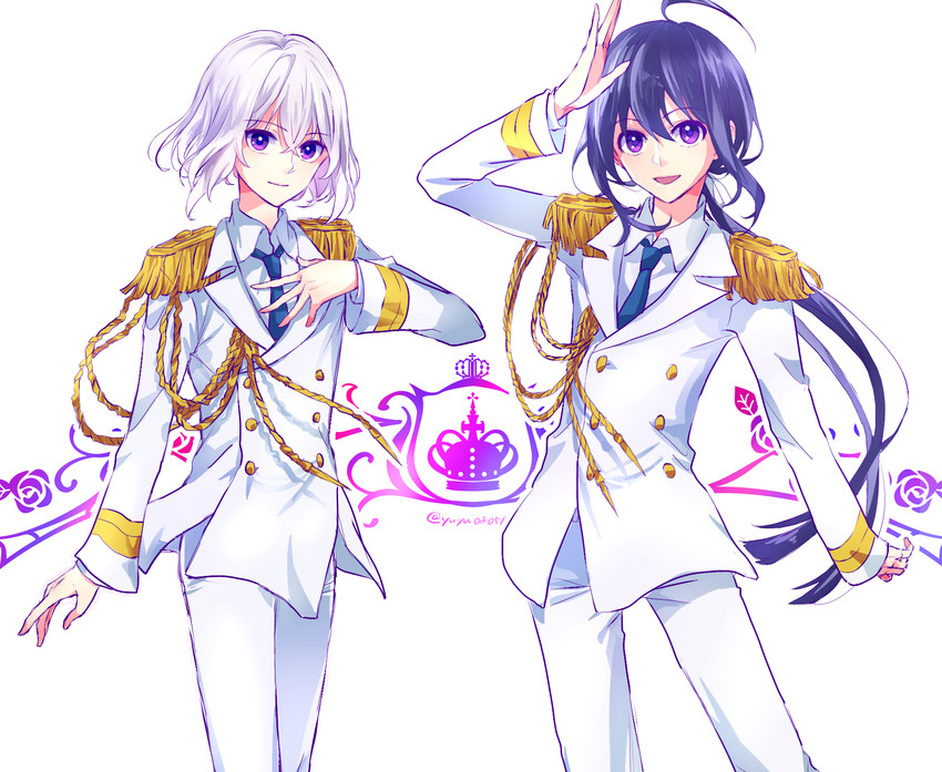namazuo toushirou and honebami toushirou (touken ranbu) drawn by yuyu_(yuyurhythm)