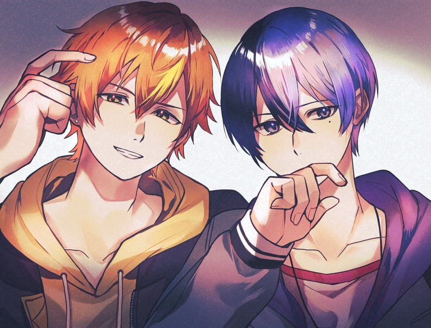 shinonome akito and aoyagi touya (project sekai) drawn by kinomi_3030