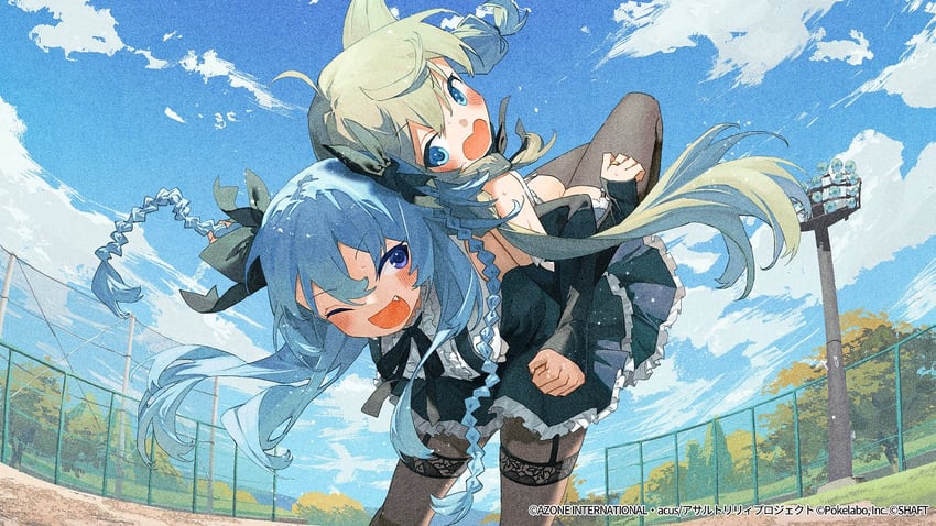 mori tatsuki and kanabako misora (assault lily) drawn by potg_(piotegu)