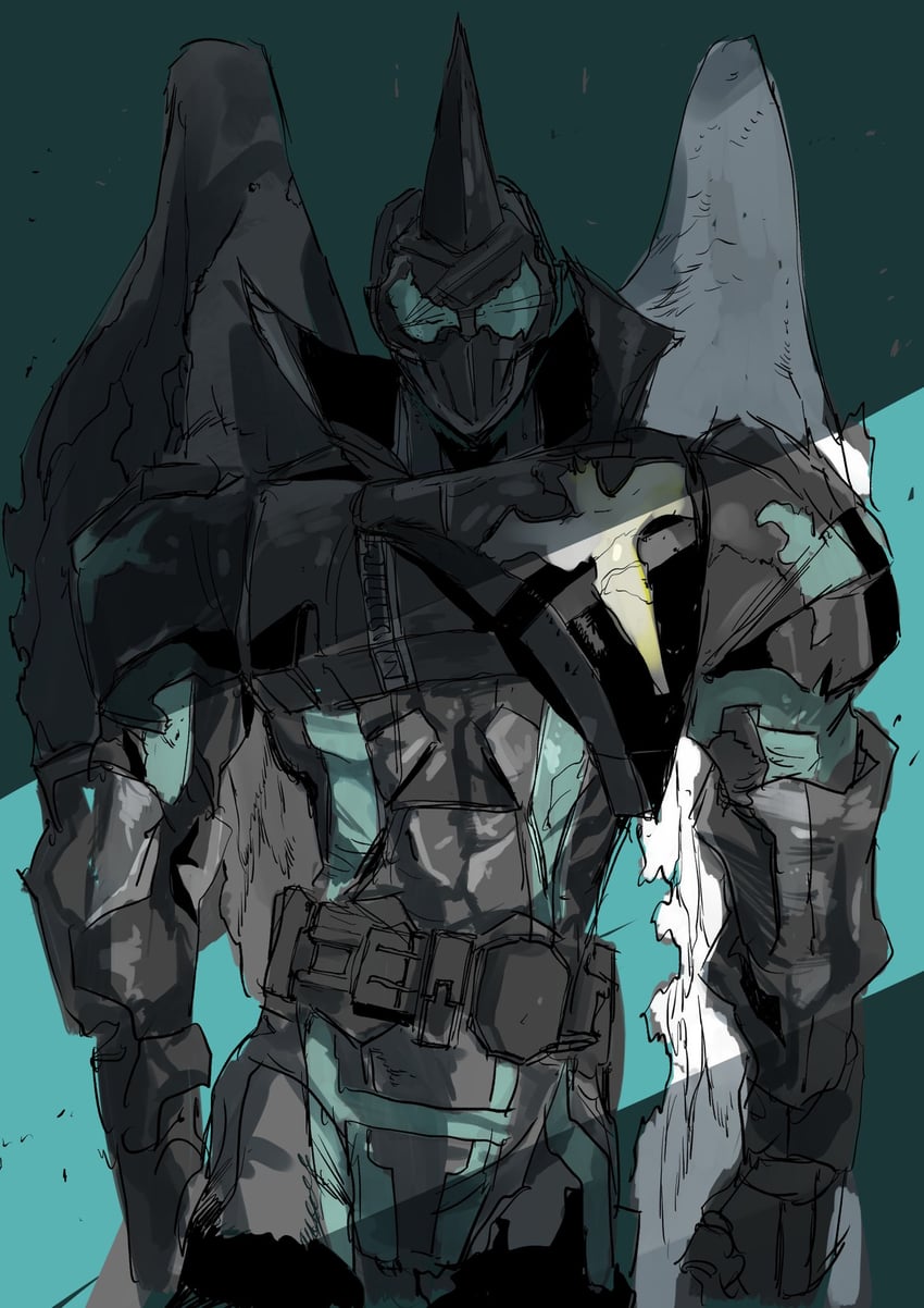 kamen rider evil (kamen rider and 1 more) drawn by ichitaka_(1015ichitaka)