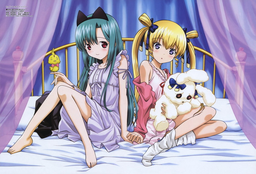 hayama kotono and shirafuji natsuki (megami magazine and 1 more) drawn by hara_yumiko