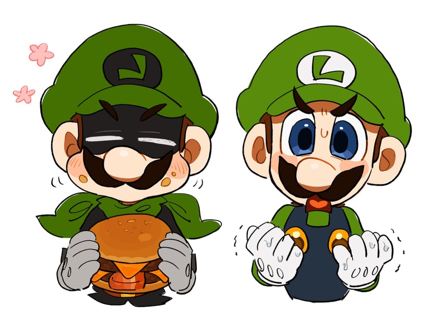 luigi and mr. l (mario and 2 more) drawn by mimimi_(mimimim9999)