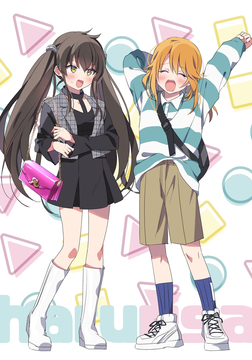 yuuki haru and matoba risa (idolmaster and 1 more) drawn by riku_(melty_drop)