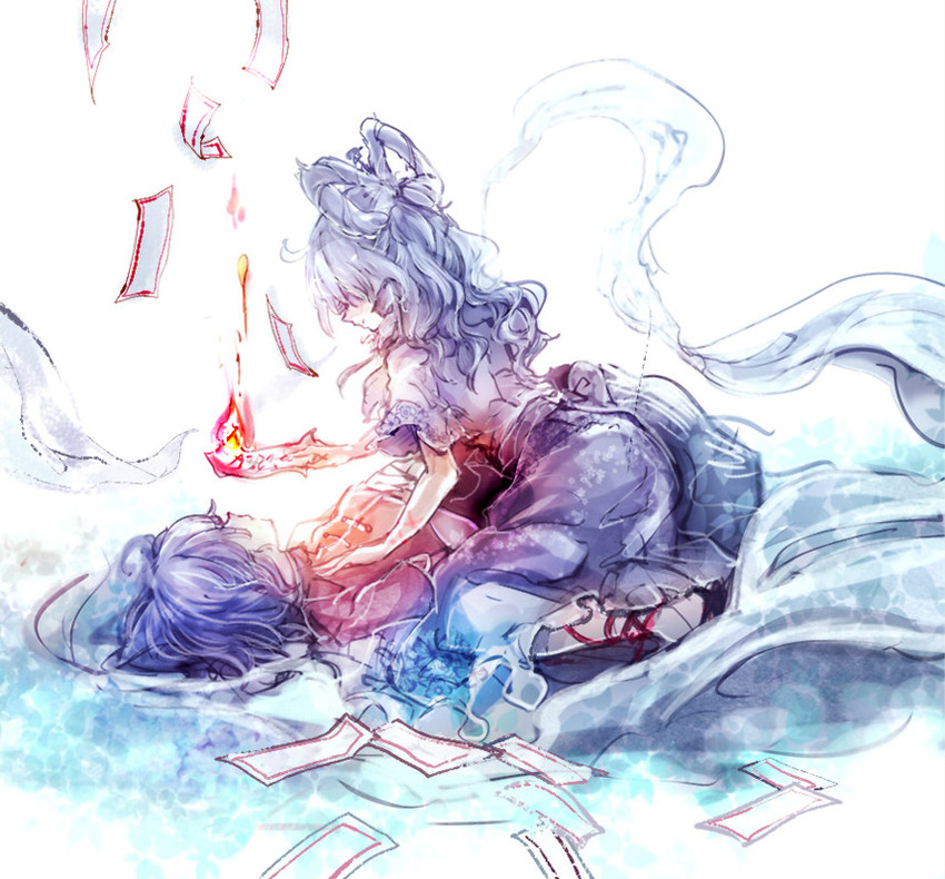 kaku seiga and miyako yoshika (touhou) drawn by cis_(carcharias)