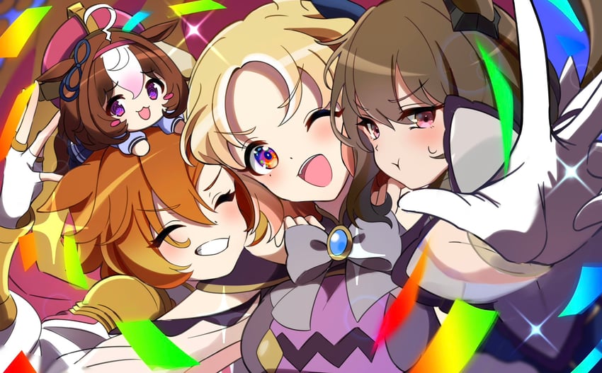 admire vega, t.m. opera o, meisho doto, and narita top road (umamusume and 1 more) drawn by mochiyukimi21