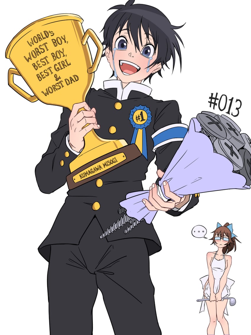 kumagawa misogi and kikaijima mogana (medaka box) drawn by mefomefo