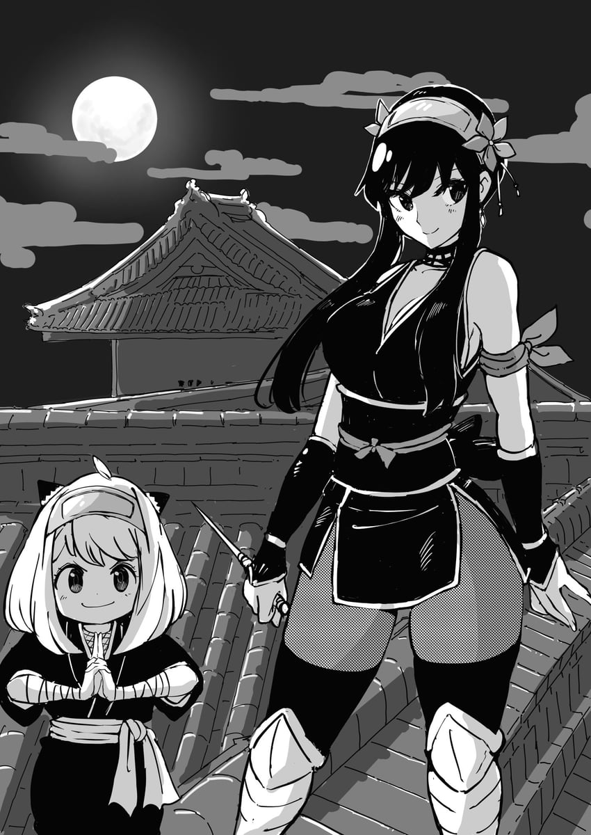 yor briar and anya (spy x family) drawn by kajino_(aosansai)