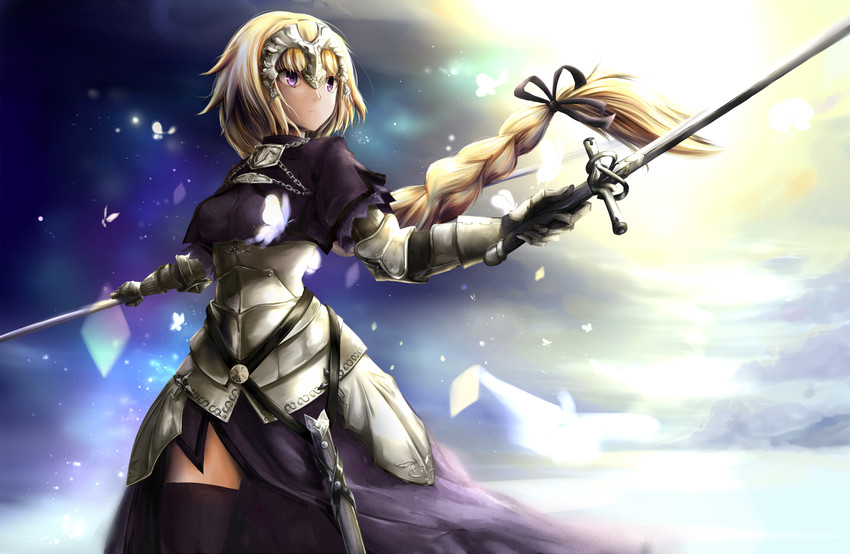 jeanne d'arc and jeanne d'arc (fate and 2 more) drawn by milkyway_ykh ...