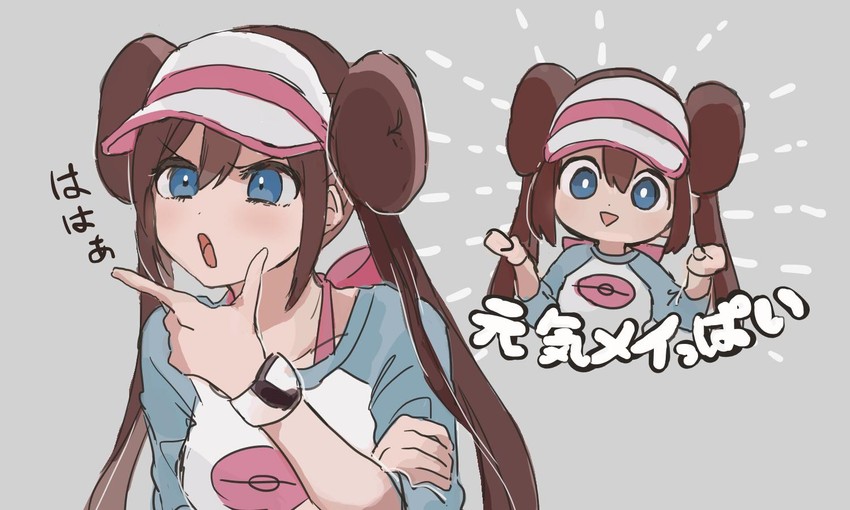rosa (pokemon and 2 more) drawn by yo-ten