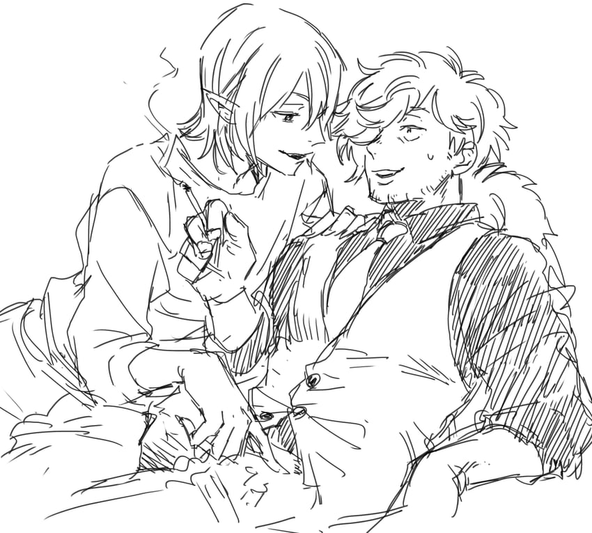 inugami kohachi and mihai florescu (kemono jihen) drawn by tsun_(tsuncha)