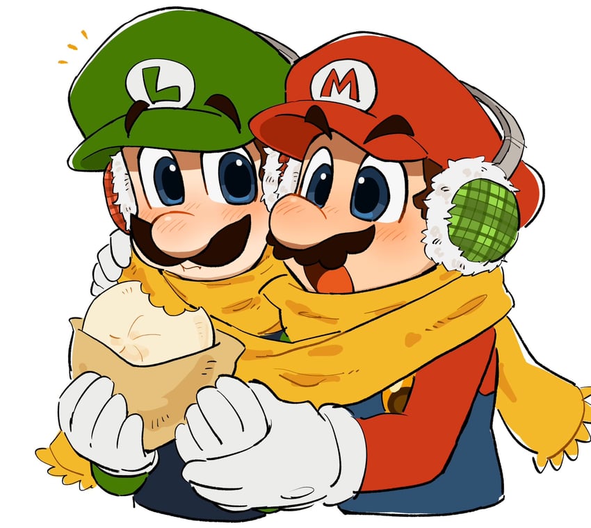 mario and luigi (mario and 1 more) drawn by mimimi_(mimimim9999)