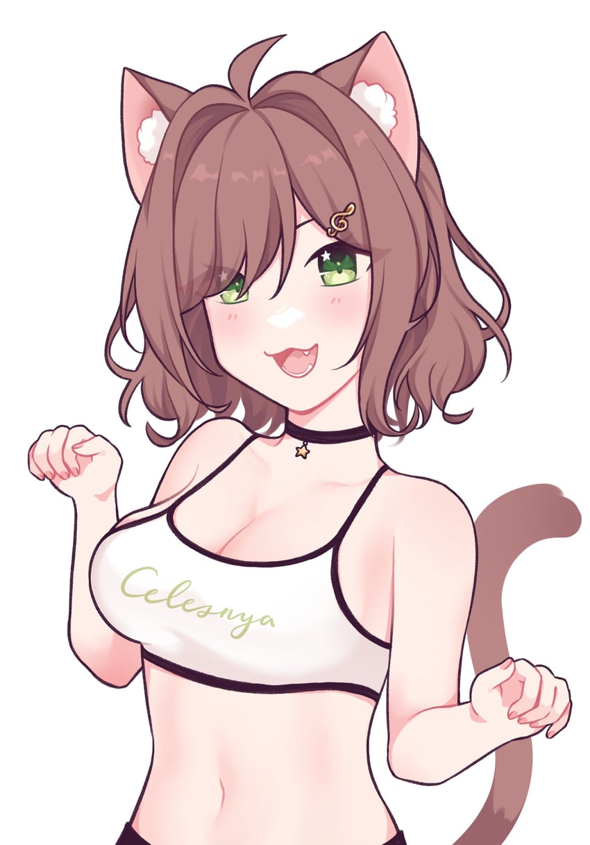 miori celesta (indie virtual youtuber) drawn by hyuni_(hyunicat)