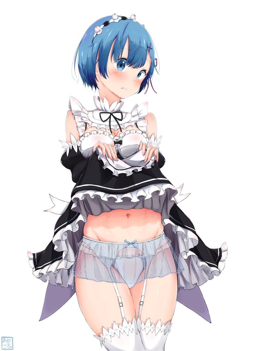 rem (re:zero kara hajimeru isekai seikatsu) drawn by amego