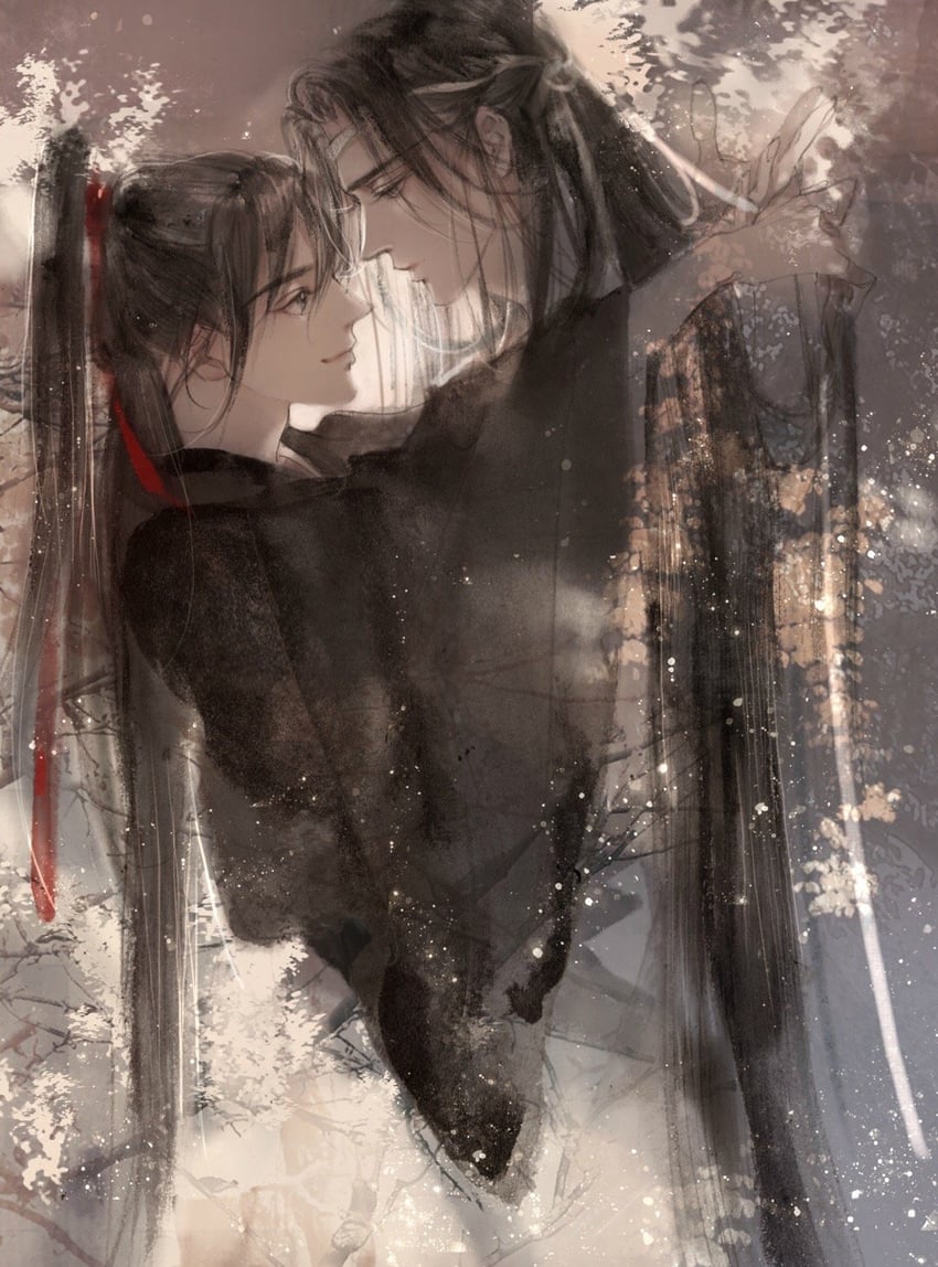 wei wuxian and lan wangji (modao zushi) drawn by kcllzas163