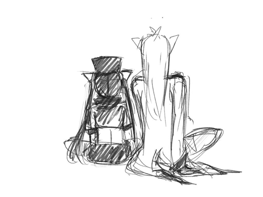 chrome and la croix (mon-musu quest! and 1 more) drawn by un_do