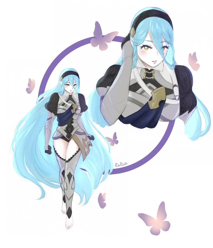 female corrin and azura (fire emblem and 1 more) drawn by lialiar