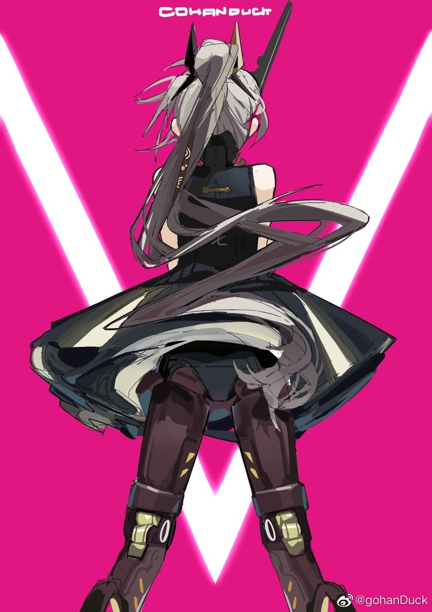 nanami and nanami: pulse (punishing: gray raven) drawn by gohanduck