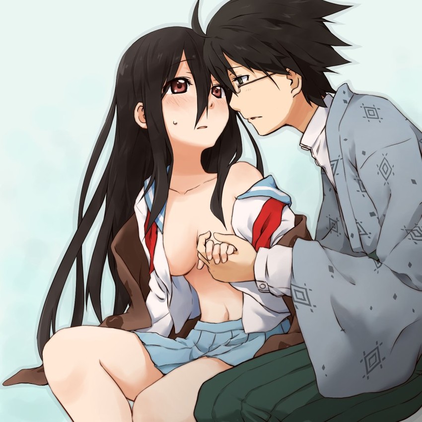 itoshiki nozomu and komori kiri (sayonara zetsubou sensei) drawn by kagiana