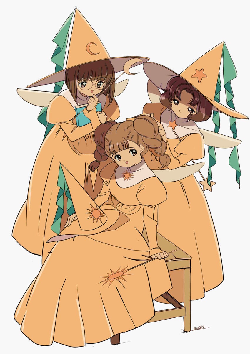 sasaki rika, yanagisawa naoko, and mihara chiharu (cardcaptor sakura) drawn by edoya_inuhachi