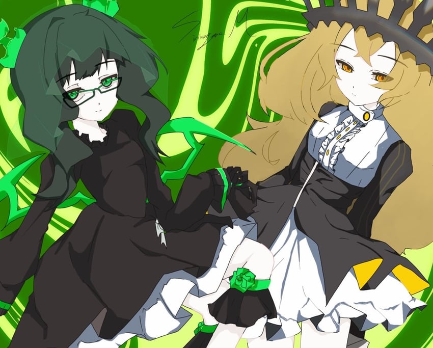 dead master and chariot (black rock shooter) drawn by kamukam48773212