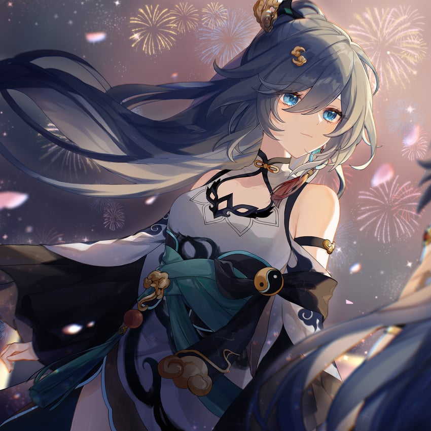 fu hua and herrscher of sentience (honkai and 1 more) drawn by mangzhi_yaoyao