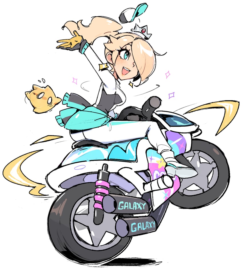 rosalina and luma (mario and 2 more) drawn by almightychiru