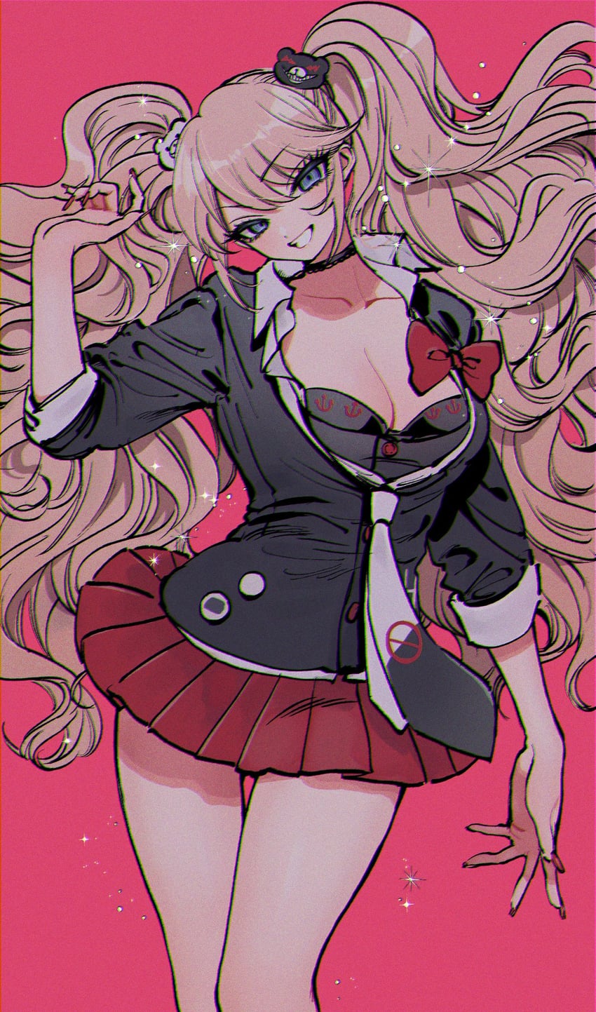 enoshima junko (danganronpa and 1 more) drawn by murasaki_pomeranian