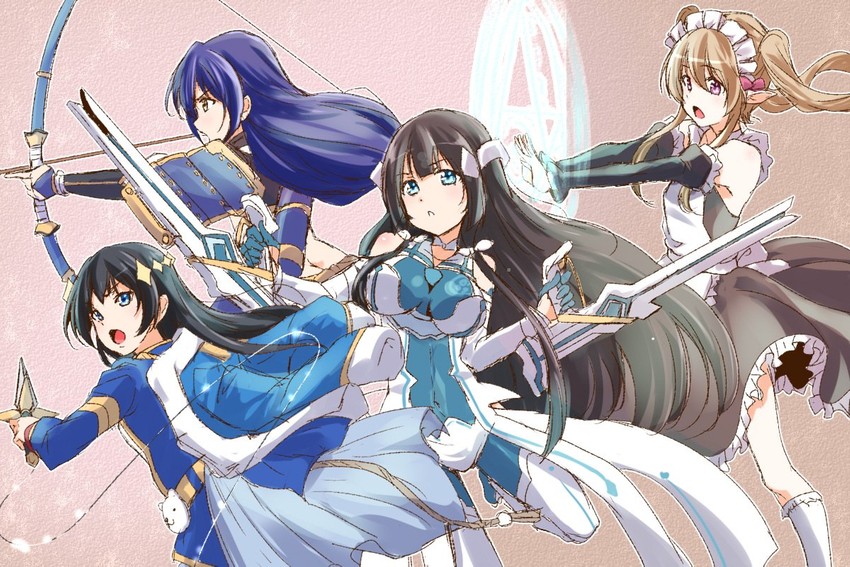 sonoda umi, kagura hikari, tougou mimori, myucel foalan, and mimori suzuko (love live! and 5 more) drawn by urutsu_sahari