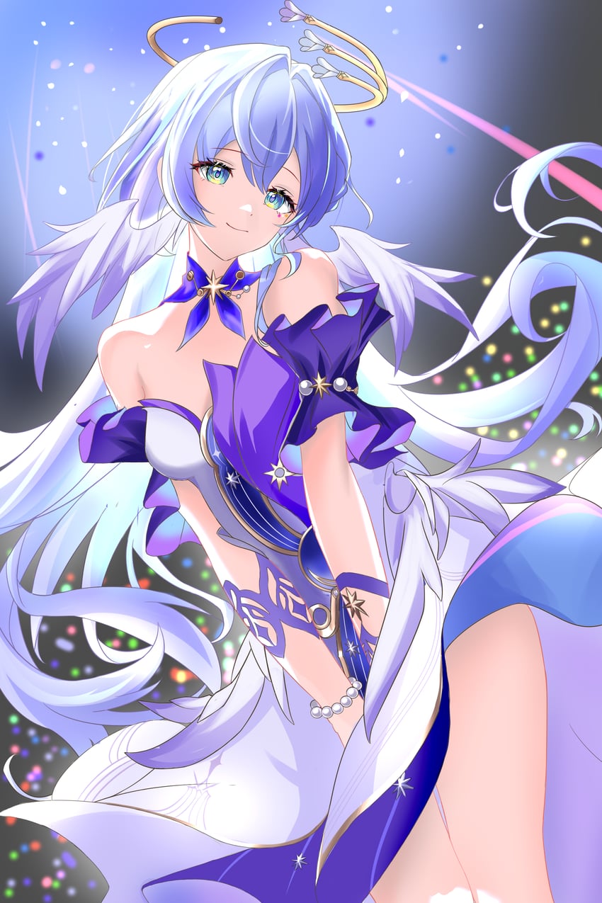 robin (honkai and 1 more) drawn by mororiko