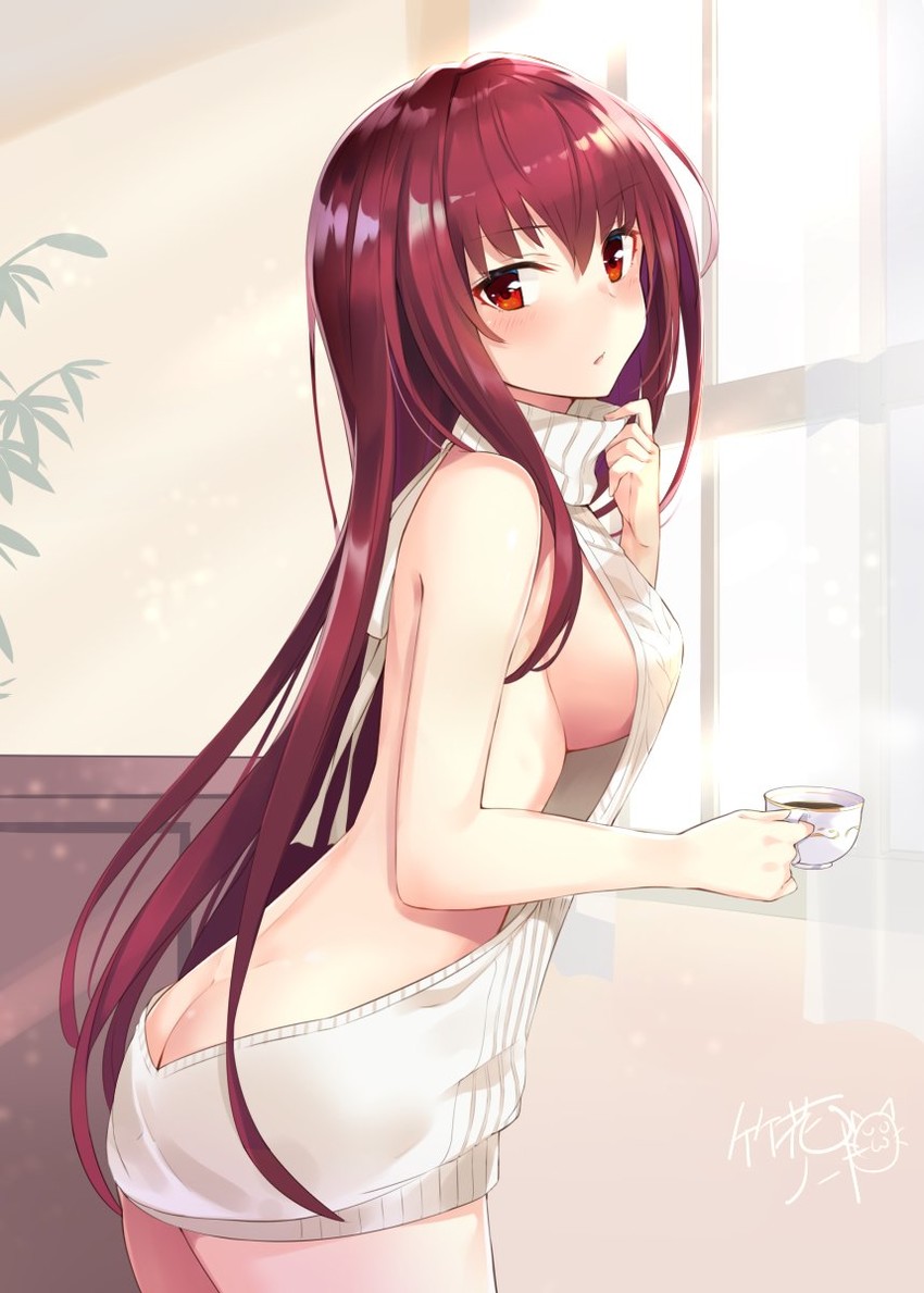 scathach (fate and 1 more) drawn by takehana_note