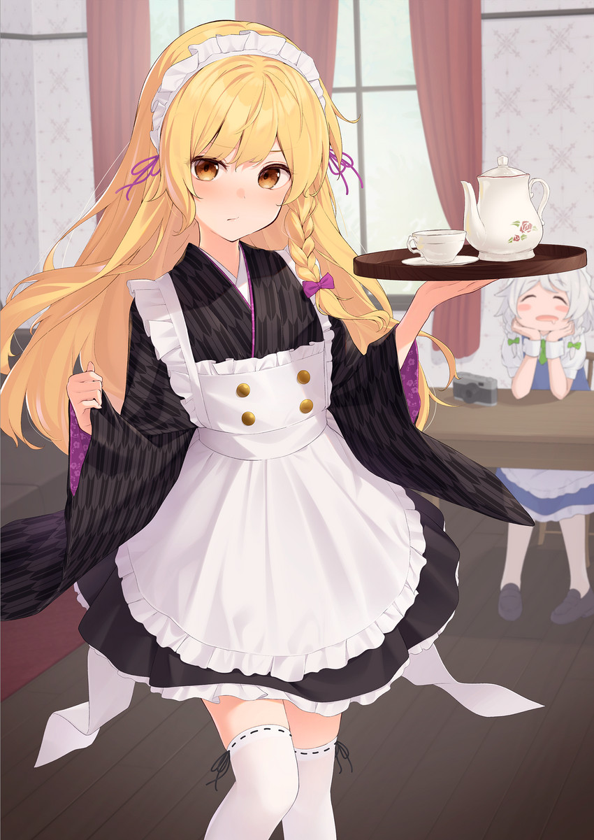 kirisame marisa and izayoi sakuya (touhou) drawn by kanpa_(campagne_9)