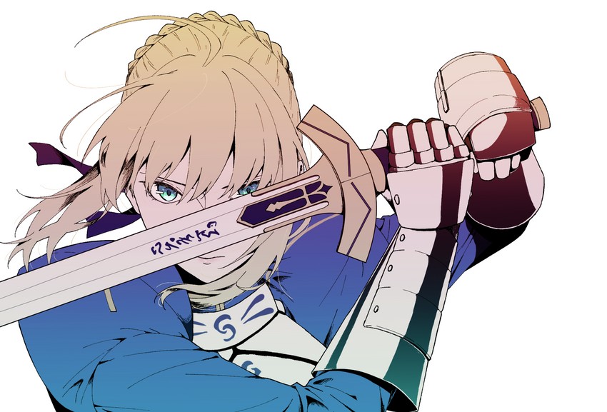artoria pendragon and saber (fate and 1 more) drawn by fuka_(hk_nemo)
