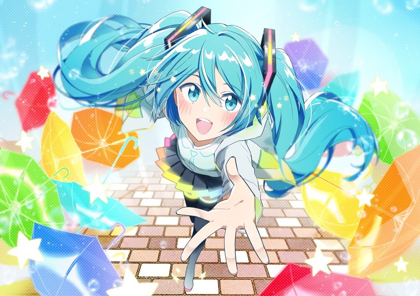 hatsune miku (vocaloid) drawn by agonasubi