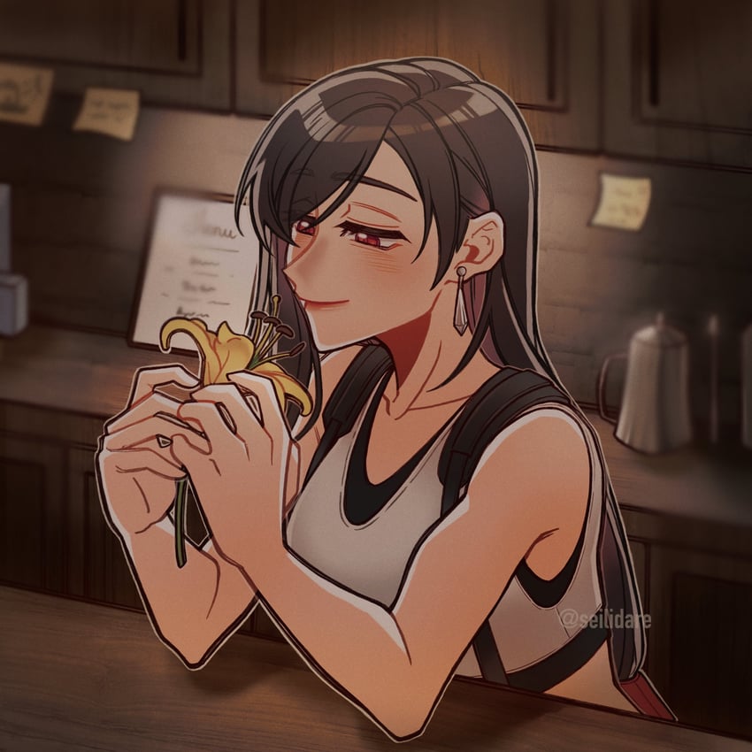 tifa lockhart (final fantasy and 2 more) drawn by seilidare