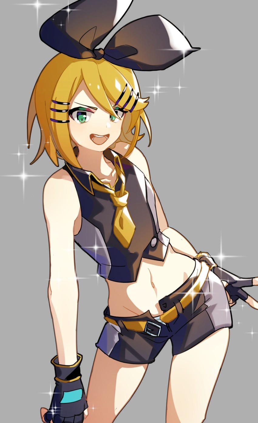 kagamine rin (vocaloid and 1 more) drawn by chi_ya